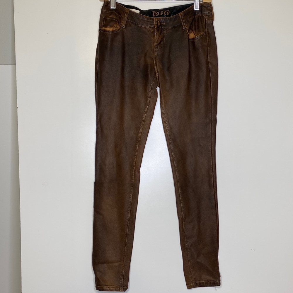Decree faux leather  pants size 1